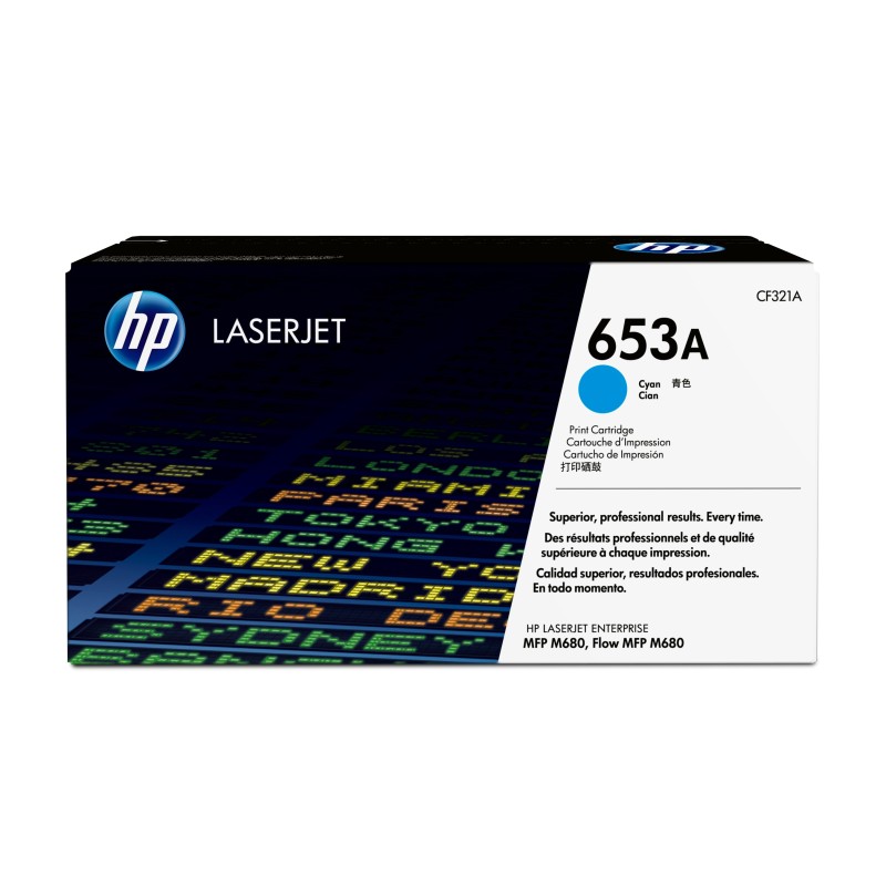 HP 653A Cyan Original LaserJet Toner Cartridge